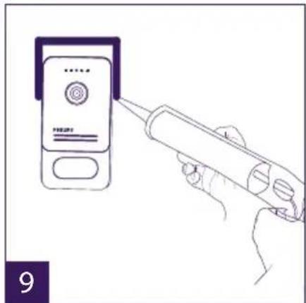 PHILIPS Welcomeeye Connect DES9900VDP - Installing the main or additional intercom panel - 9