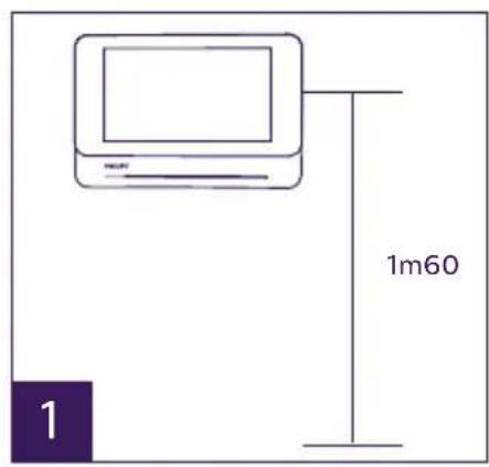 PHILIPS Welcomeeye Connect DES9900VDP - Montaż monitora głównego lub dodatkowego - 1