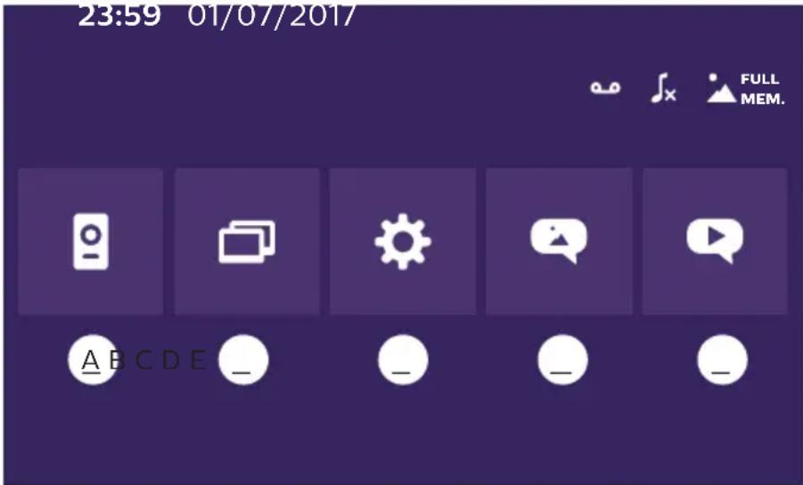 PHILIPS Welcomeeye Connect DES9900VDP - Menú principal - 1