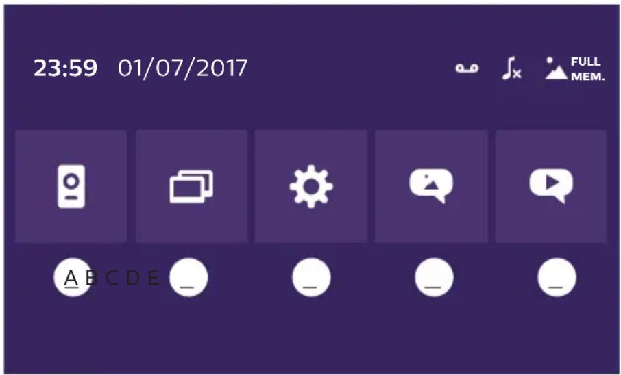 PHILIPS Welcomeeye Connect DES9900VDP - Menu principal - 1