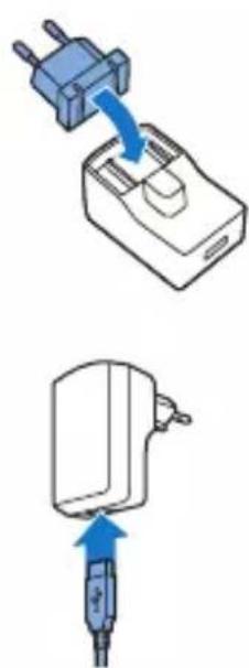 PHILIPS PSK2103 - Charging with the adapter - 1
