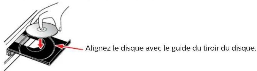 PHILIPS BDP7302 - Comment insérer un disque - 1