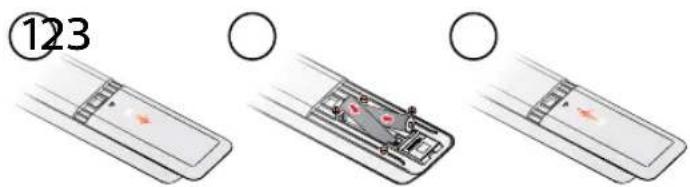 PHILIPS BDP7302 - ■Installation des piles dans la télécommande - 1