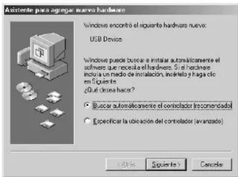 YAMAHA PF500 - Instalacion del controlador en un systema Windows 98/Me - 2