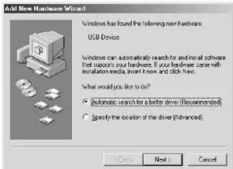 YAMAHA PF500 - - Installing the driver on a Windows 98/Me system - 2