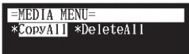 YAMAHA Diskklavier E3 Classic - Selectionnez « CopyAll » dans le menu de fonctions de support, puis appuyez sur [ENTER]. - 1