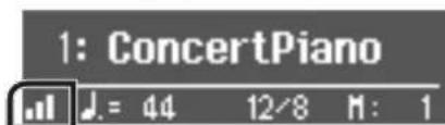ROLAND HP507 - lcone nel display - 1