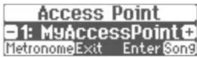 ROLAND HP507 - Connexion au point d'accès LAN sans fil que vous sélectionnez (Select AP ou selectionner AP) - 1