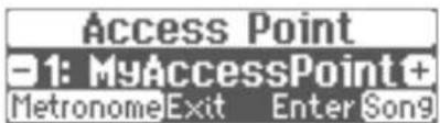 ROLAND HP507 - Verbindung mit einem von Ihnen ausgewählten WLAN Access Point (AP wahlen) - 1