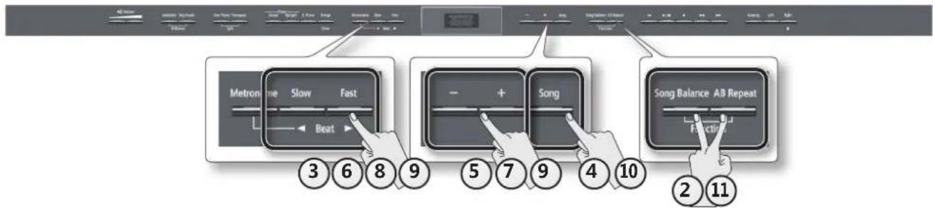 ROLAND HP504 - 重命名乐曲 - 1