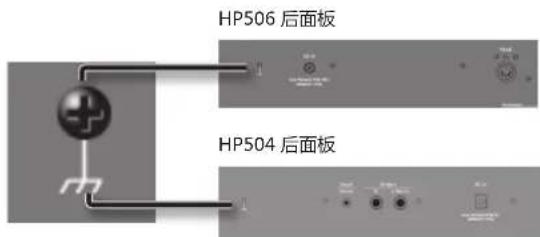 ROLAND HP504 - 关于接地端子 - 1