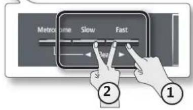ROLAND HP504 - 调整乐曲速度以方便练习 - 1