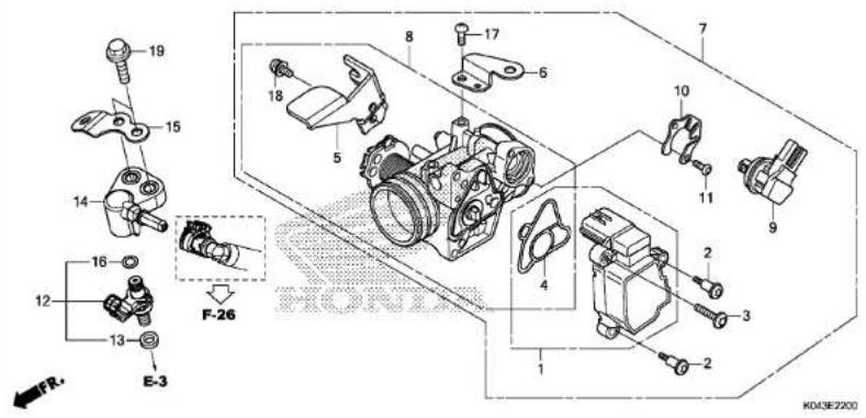 Honda NSS300 (2013) - RIGHT CRANKCASE COVER/WATER PUMP - 16