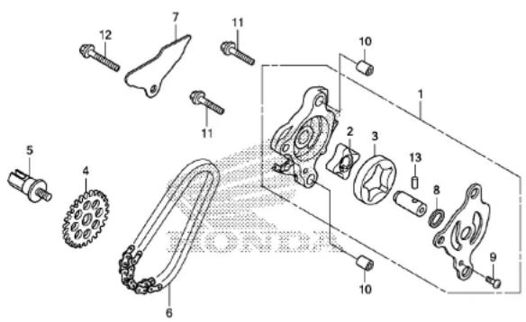 Honda NSS300 (2013) - RIGHT CRANKCASE COVER/WATER PUMP - 3