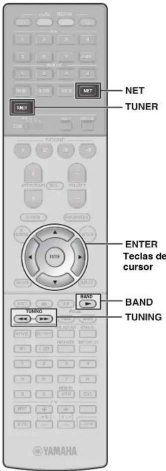YAMAHA RXA2070 - 2Pressione BAND para selectionar FM ou AM. - 2