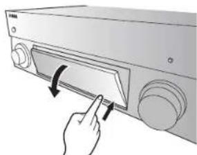 YAMAHA RXA2070 - Opening and closing the front panel door - 1