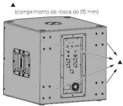 PIONEER HDJX10 - Instalação com os pontos para suspensão da coluna - 3