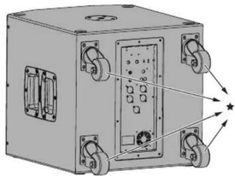 PIONEER HDJX10 - Lenkrollen des Subwoofer-Modells - 1