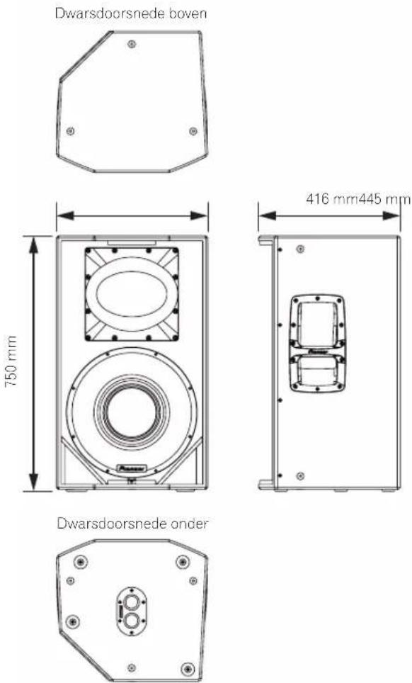 PIONEER HDJX10 - Afmetingen - 2