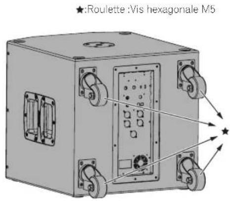 PIONEER HDJX10 - Roulettes du modèle de caisson de graves - 1