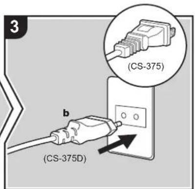 ONKYO CS375D - Ansluta antennen och nätkabeln, etc. - 3