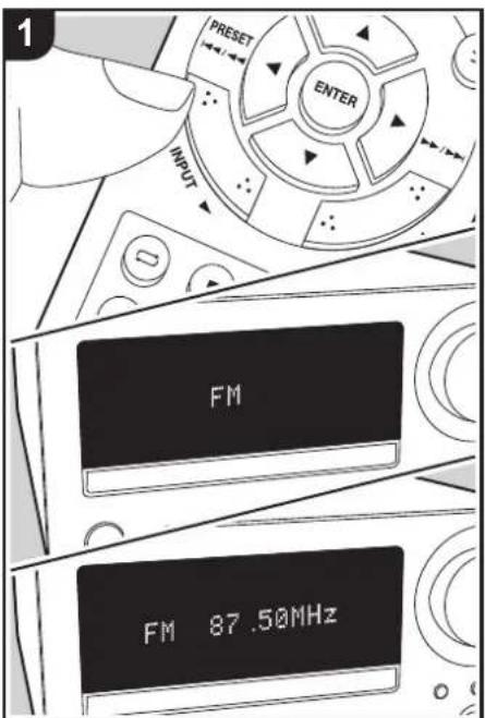 ONKYO CS375D - Naar de FM-radio luisteren - 1