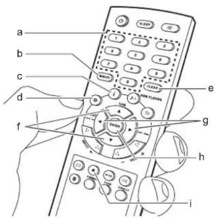 ONKYO CS375D - So löschen Sie einen registrierten Sender - 1