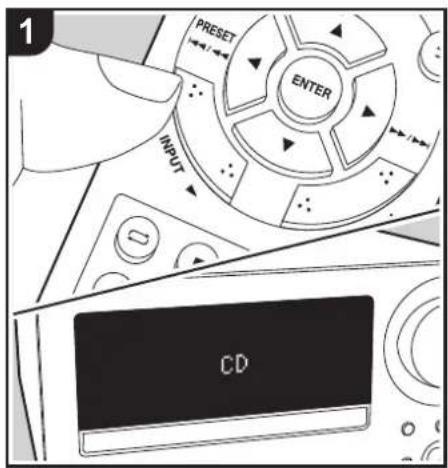 ONKYO CS375D - Uppspelning av CD-skivor - 1