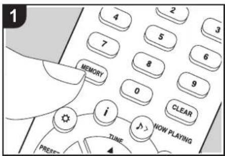 ONKYO CS375D - > Innan du börjar > Delarnas namn > Installera > Uppspelning - 1
