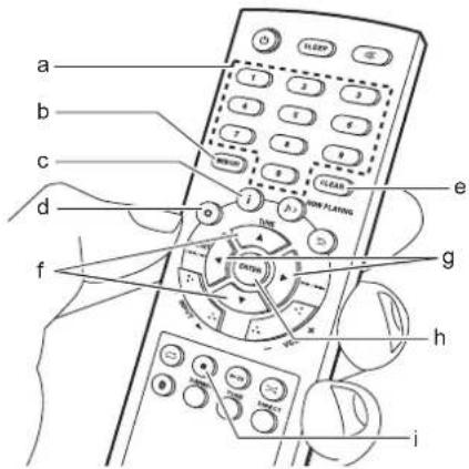 ONKYO CS375D - Per eliminare una stazione memorizzata - 1