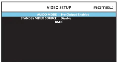 ROTEL RAP1580 - Configuration Video - 1