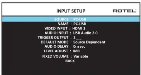 ROTEL RAP1580 - Input Setup - 1