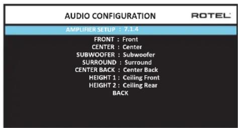 ROTEL RAP1580 - Audio instellen - 1