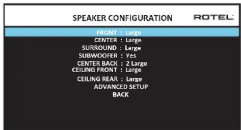 ROTEL RAP1580 - Luidsprekerconfiguration - 1