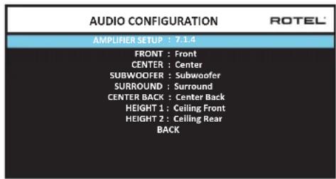 ROTEL RAP1580 - Audio Setup - 1