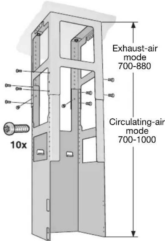 NEFF IBF 7257 N I72F57N0 - Installing the lower support frame - 1