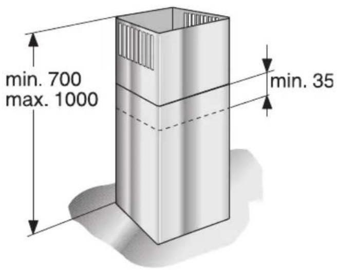 NEFF IBE 7944 N I79E44NO - Dimensioni dell'apparecchio a ricircolo d'aria - 1