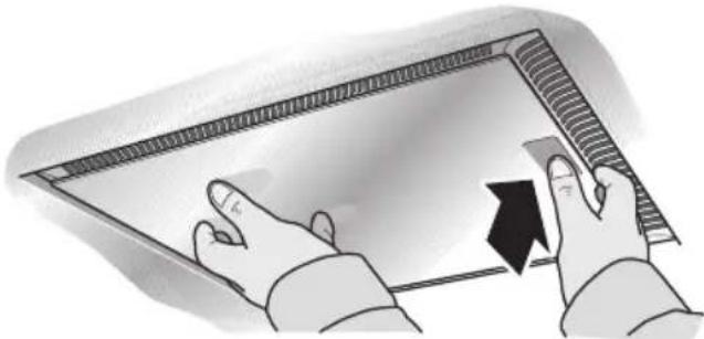 NEFF IBF 7145 N I71F45N0 - Desmontar y montar los filtros antigrasa metálicos - 2