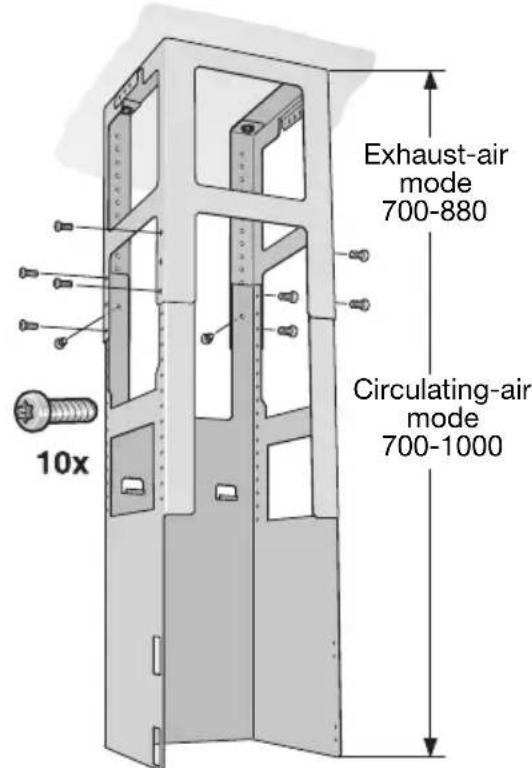 NEFF IBE 7944 N I79E44N0 - Installing the lower support frame - 1