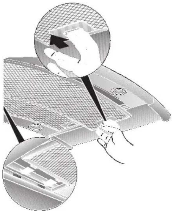 NEFF I89D55N0 - Smontaggio e montaggio dei filtrini metallici per grassi: - 1