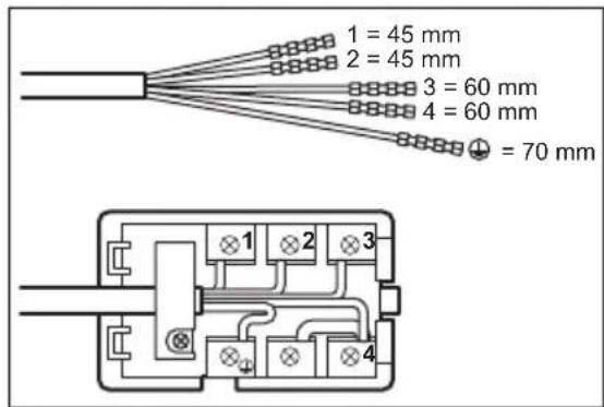 PROGRESS PHD34100X - Raccordement du bornier - 1