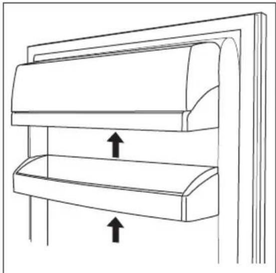 PROGRESS PKV1245 - Positioning the door shelves - 1