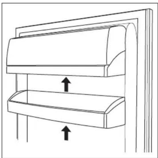 PROGRESS PKV1205 - Positioning the door shelves - 1
