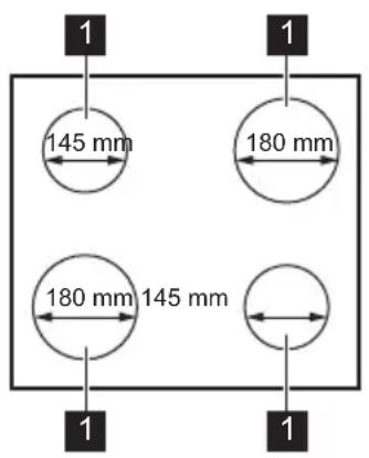 PROGRESS PES6001E - Cooking surface layout - 1