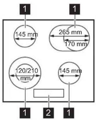 PROGRESS PAS8060E - Kochfeldanordnung - 1