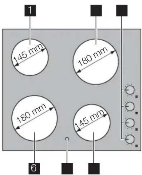PROGRESS PAS6100E - La table de cuisson - 1