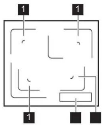 PROGRESS PAS6065E - Cooking surface layout - 1