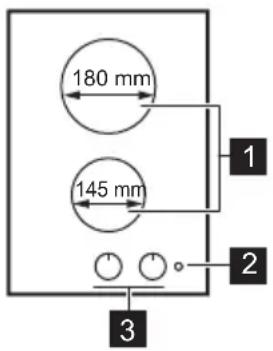 PROGRESS PAM3000E - Description de la table de cuisson - 1