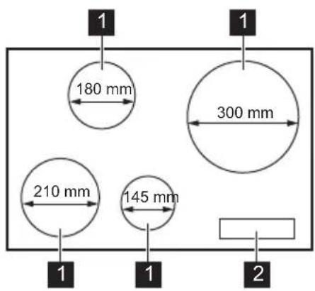 PROGRESS PAI8100F - Cooking surface layout - 1