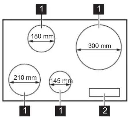 PROGRESS PAI8100F - Description de la table de cuisson - 1